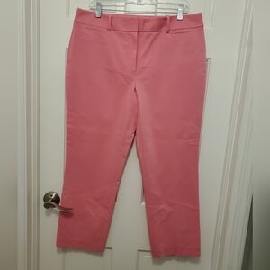 Tommy Hilfiger Pink Crop Style Pants Size 12, Preppy, Colorful, Business Casual